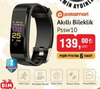 POLOSMART AKILLI BİLEKLİK PSSW10